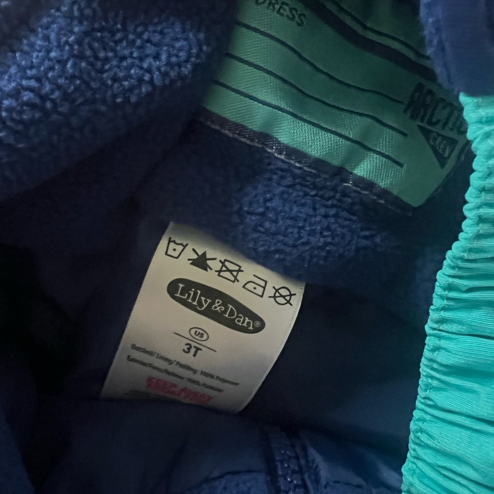Lily & Dan Toddler Blue Puffer Jacket - 3T